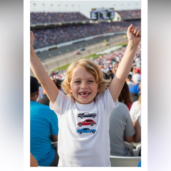 Janie and Jack Other - NWT- Janie and Jack Race Car Tee